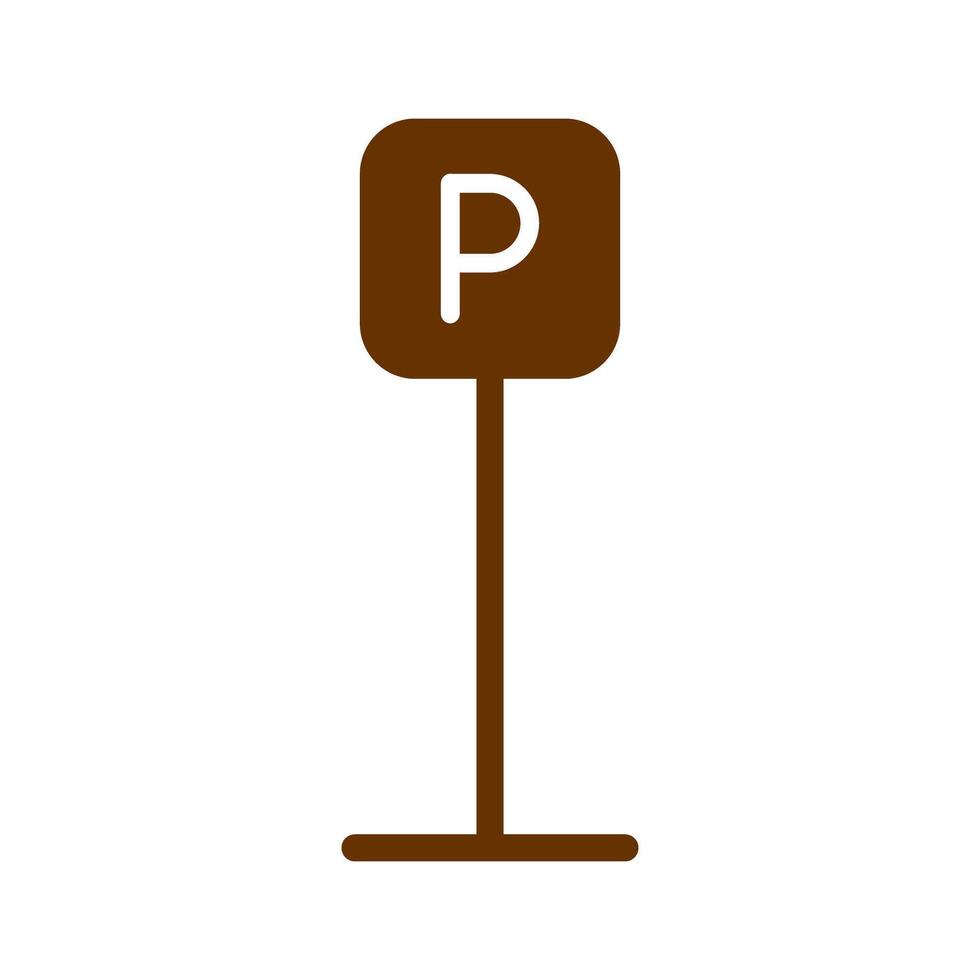 P Button Icon Design vector