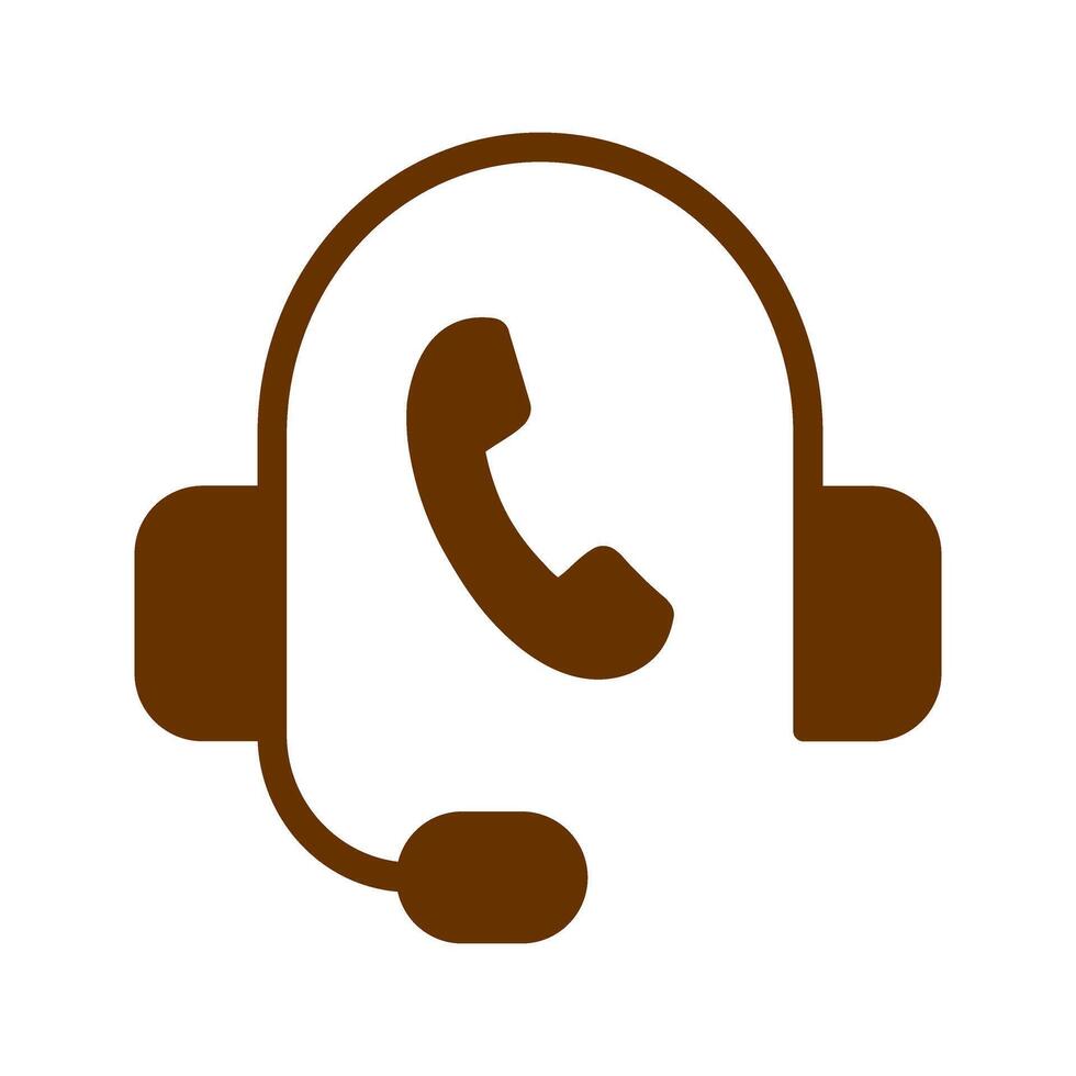 Support Hotline Icon Design vector