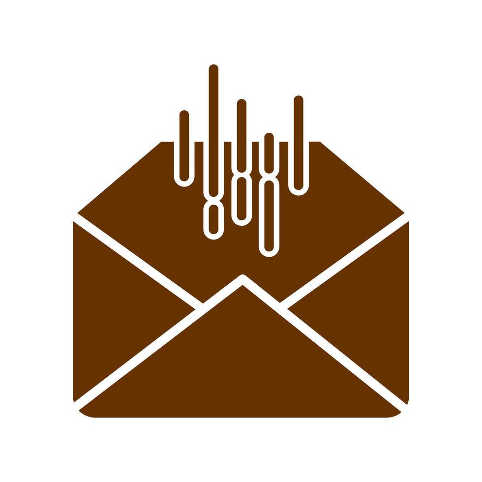 Mail Sorting Icon Design vector