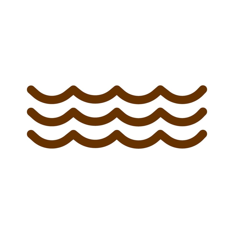 Water Wave Icon Design vector