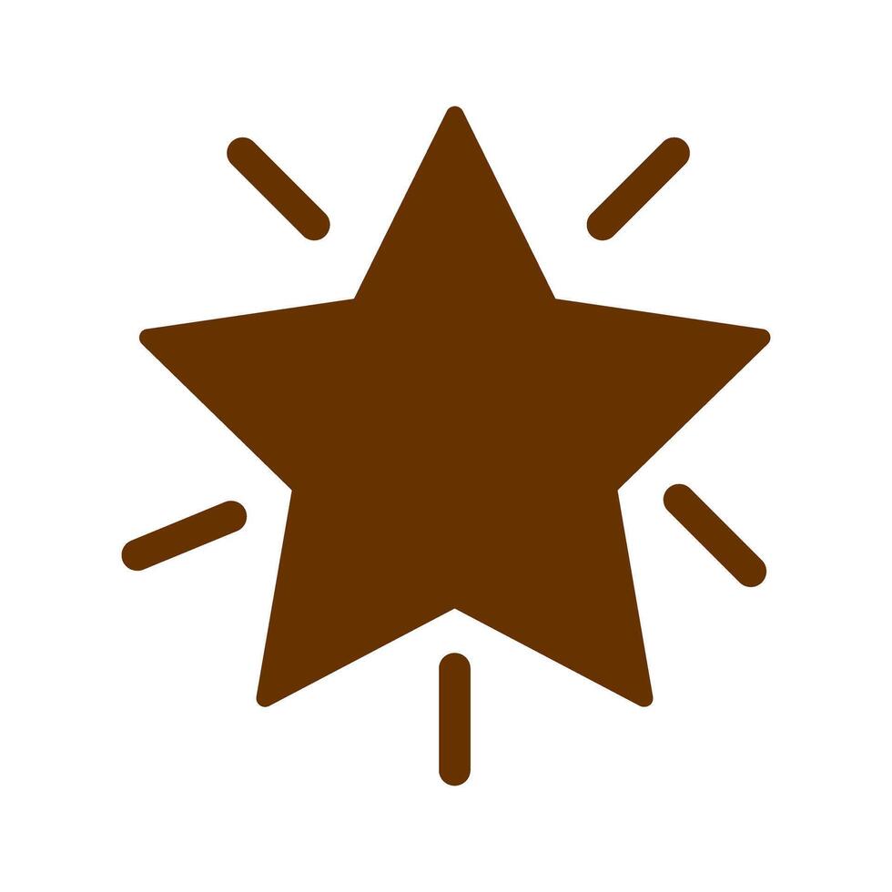 Glowing Star Icon Design vector