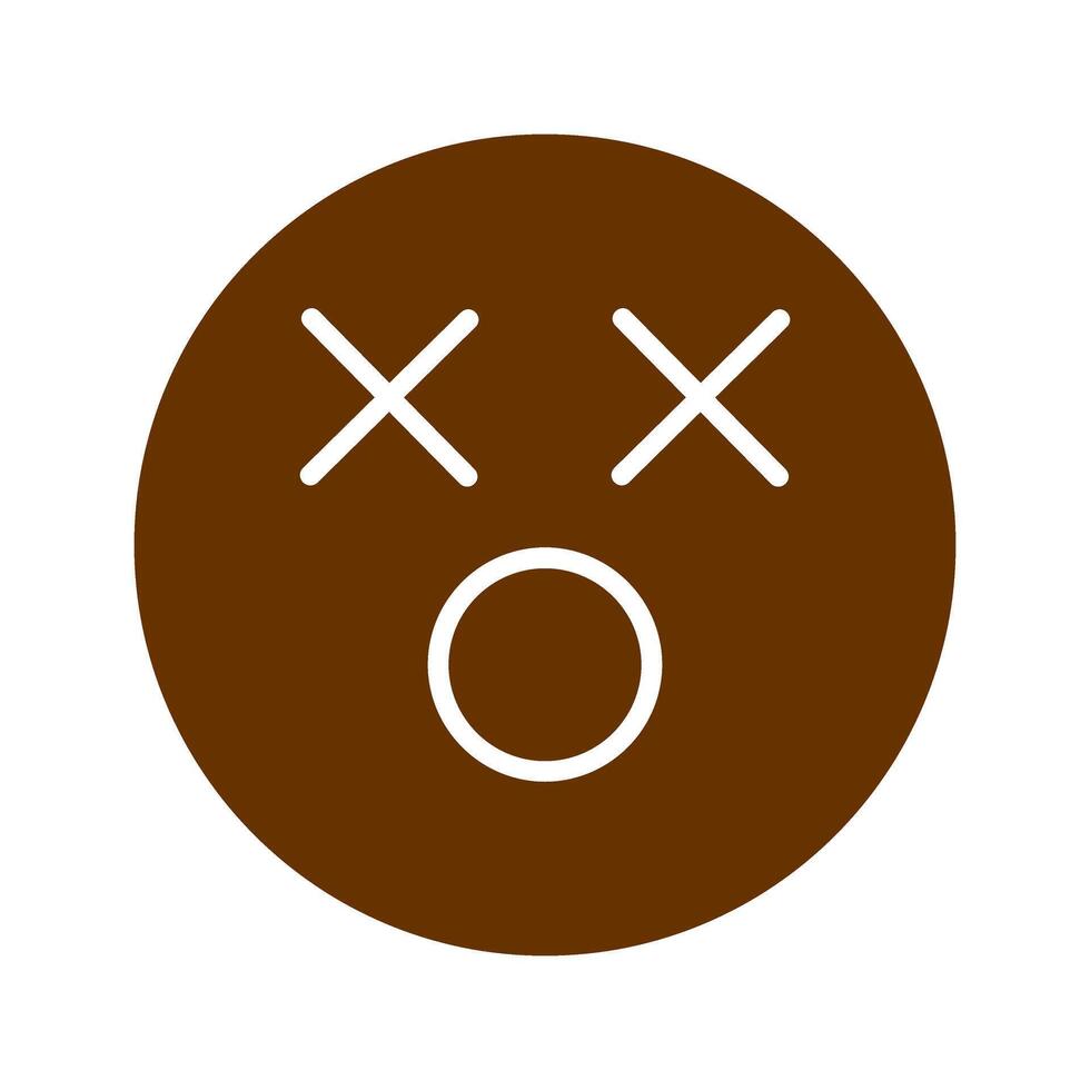 Dizzy Face Icon Design vector