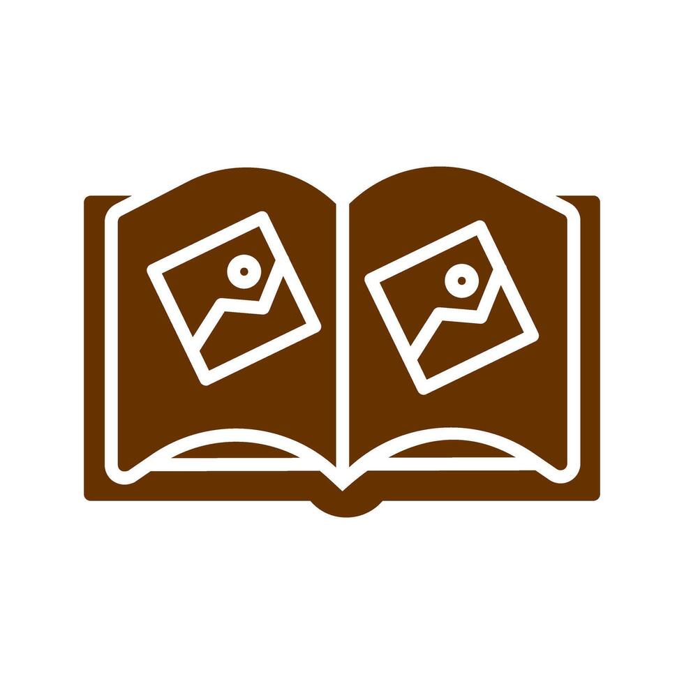 Memory Book Icon Design vector