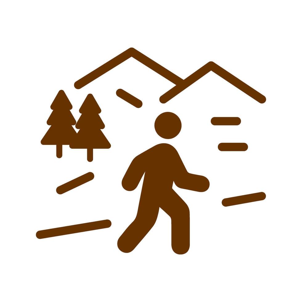 Nature Walk Icon Design vector