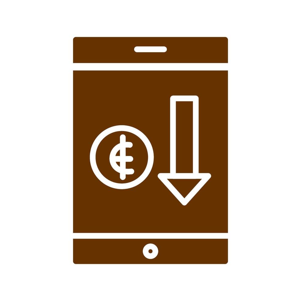 Money Loss Icon Design vector