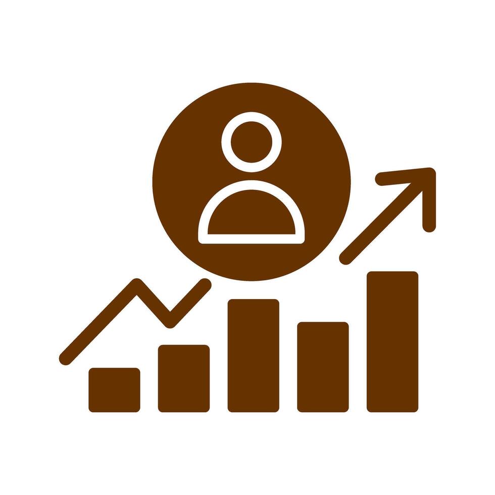 Career Growth Icon Design vector