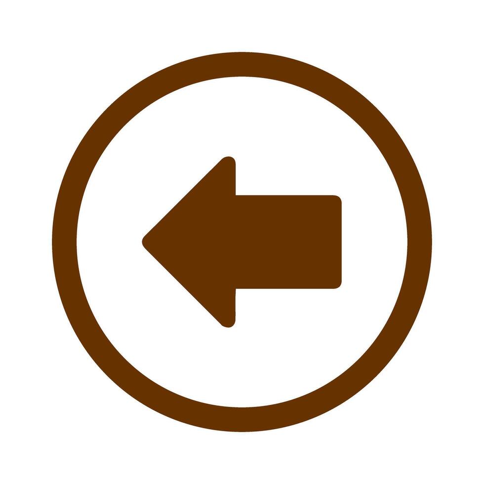 Left Arrow Icon Design vector