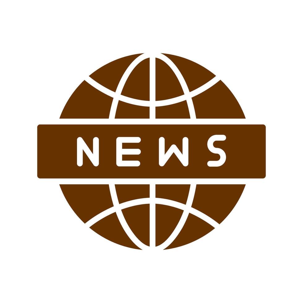 News Globe Icon Design vector
