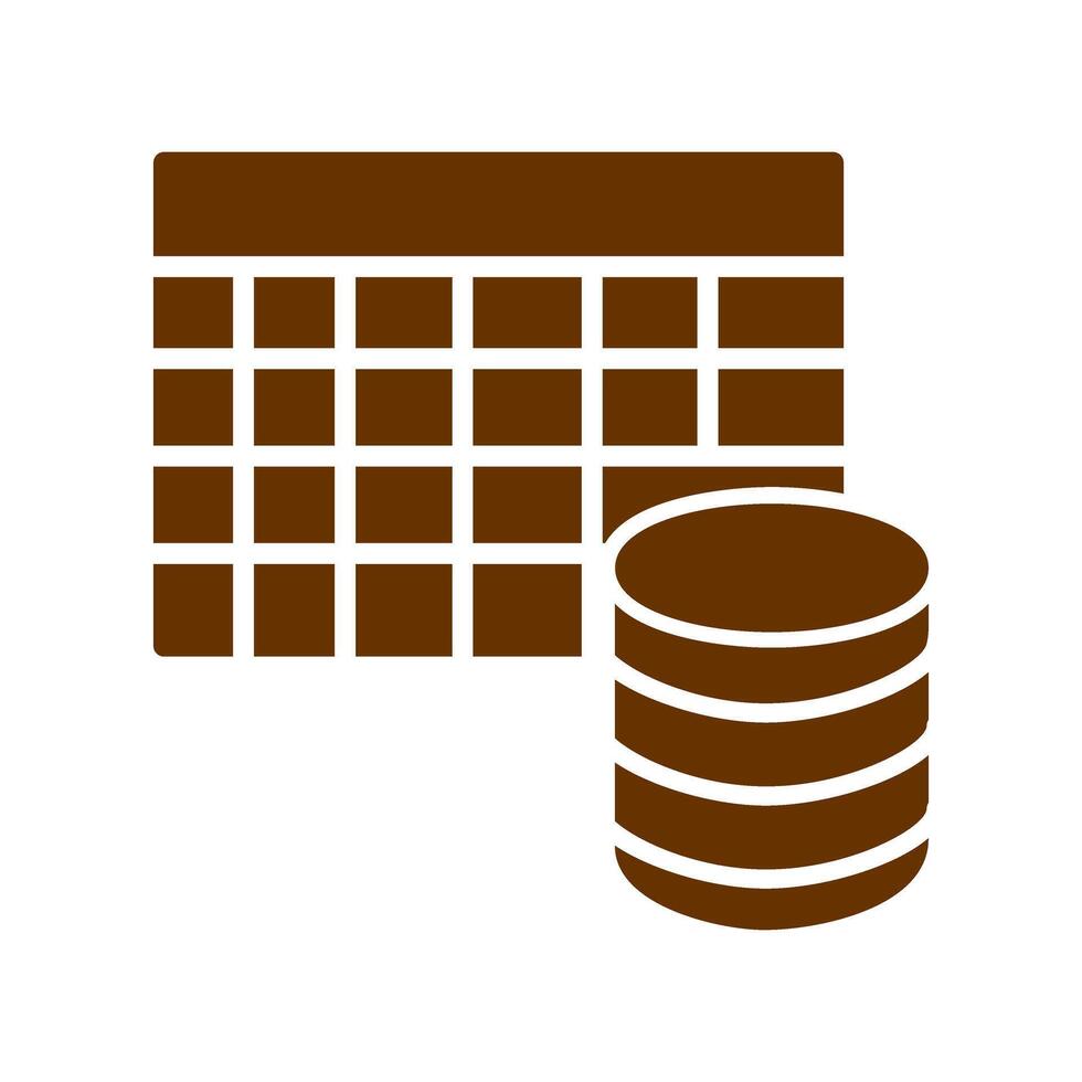Table Data Icon Design vector