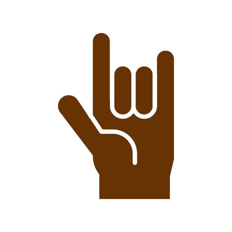 Love You Gesture Icon Design vector