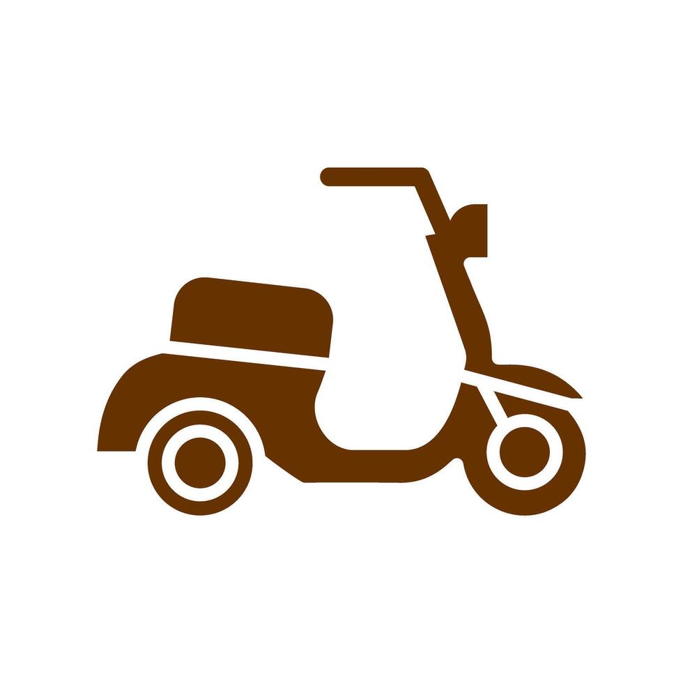 Motor Scooter Icon Design vector