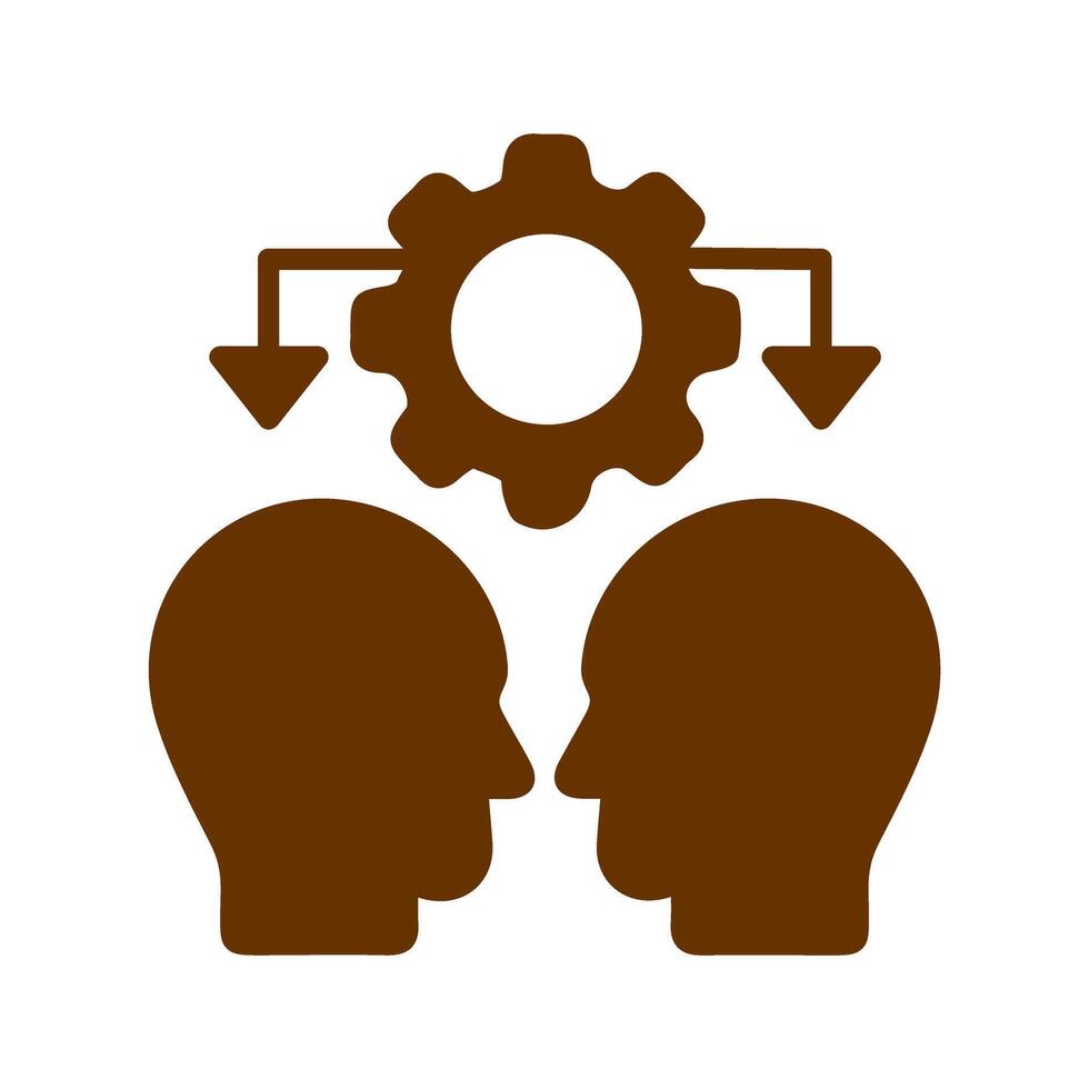 Conflict Management Icon Design vector