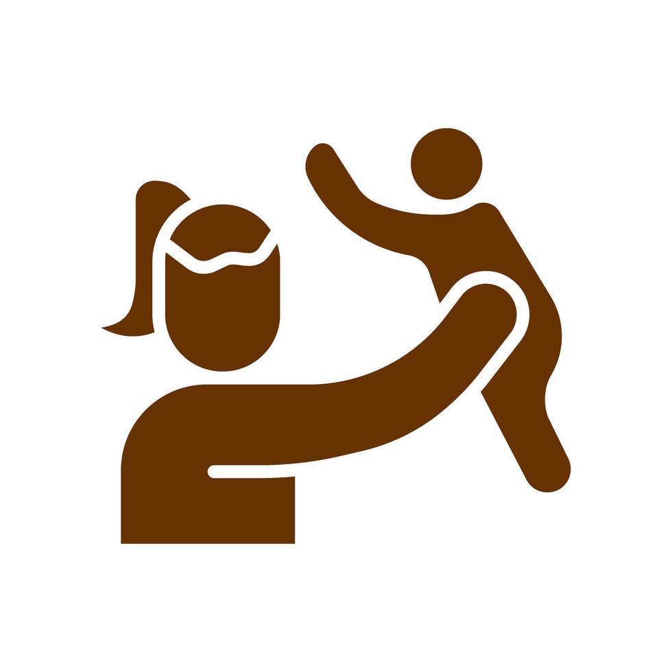 Mother and Son Icon Design vector