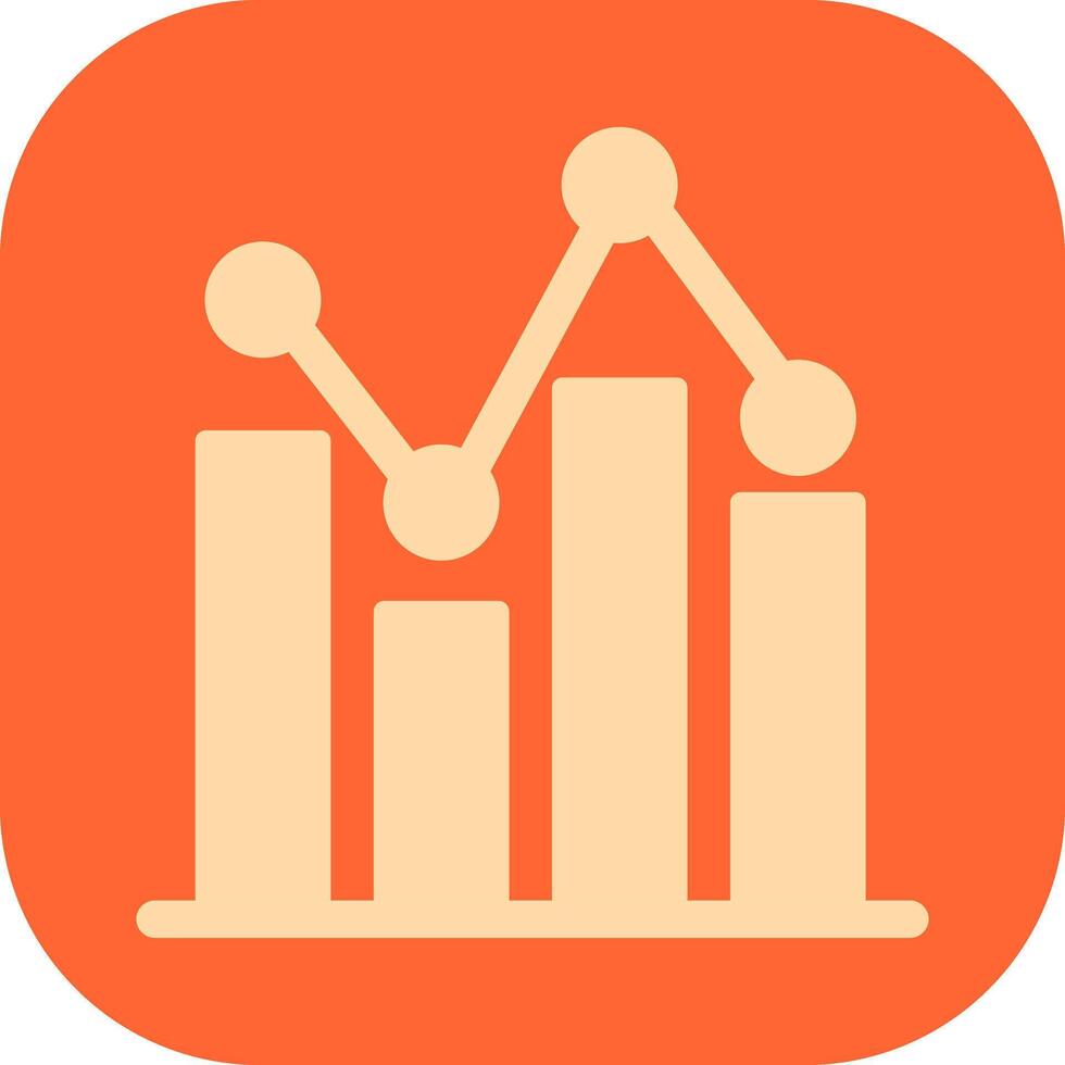 Bar Chart Icon Design vector