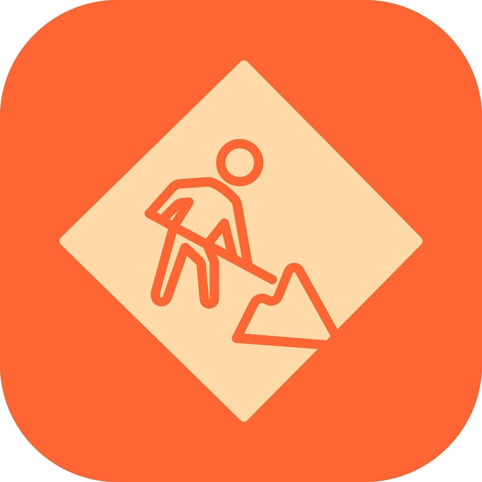 Construction Sign Icon Design vector