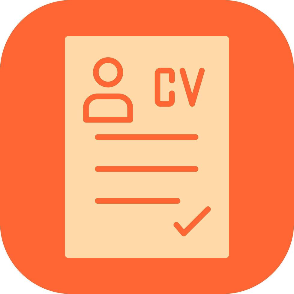 CV Icon Design vector