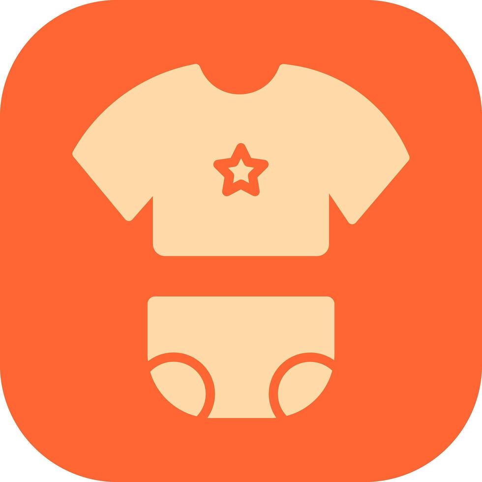 Baby Clothes Icon Design vector