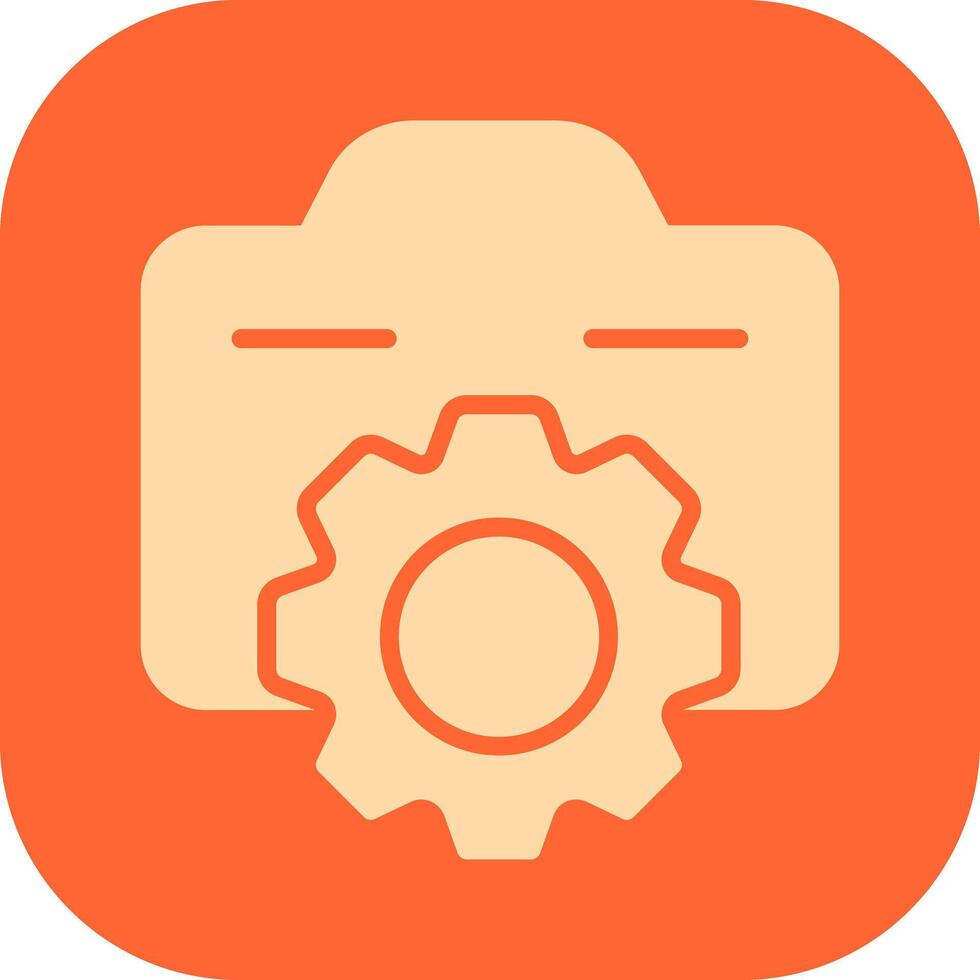 Photo Gear Icon Design vector