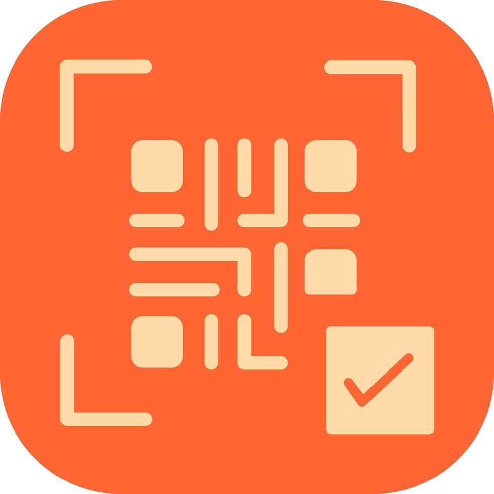 QR Code Link Icon Design vector