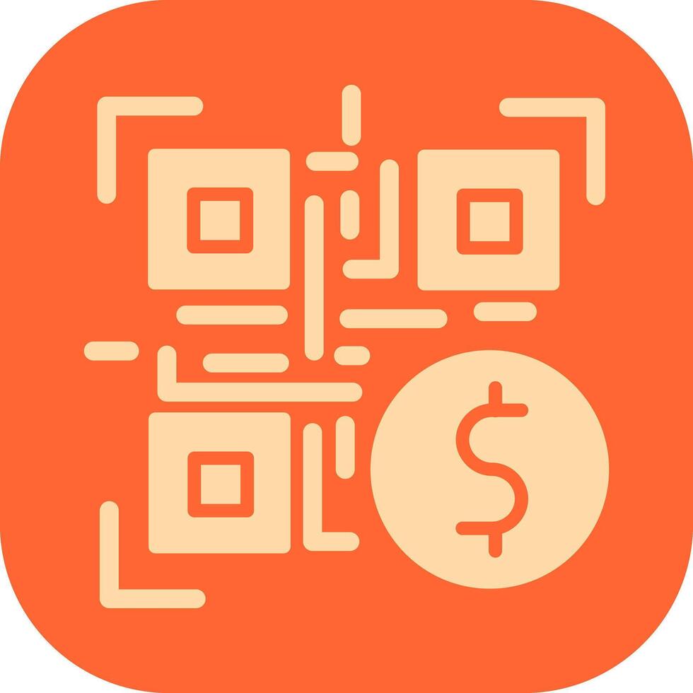 QR Code Payment Icon Design vector