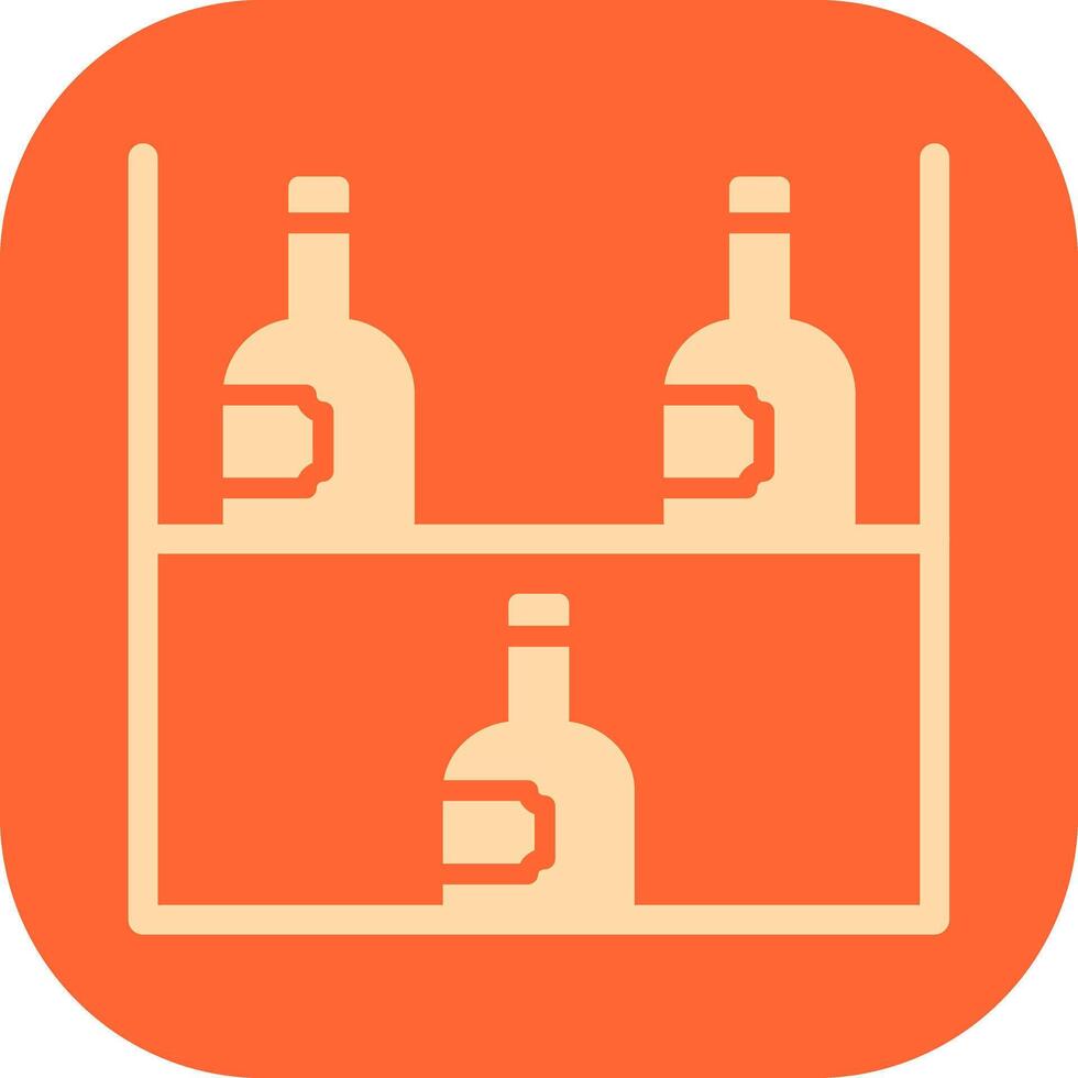 Wine Rack Icon Design vector