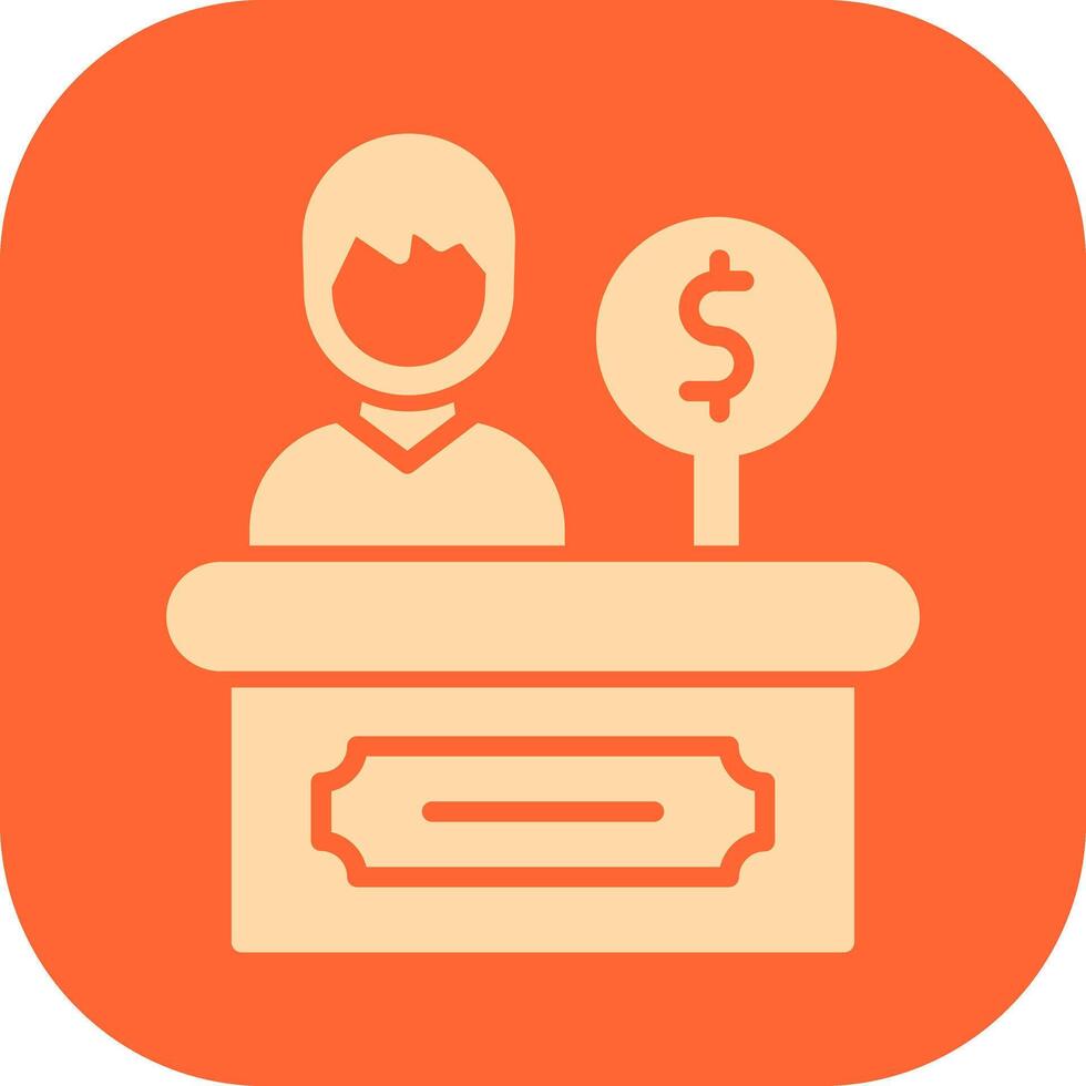 Cashier Icon Design vector
