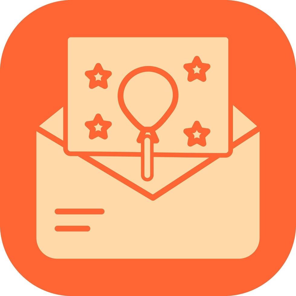 Party Invitation Icon Design vector