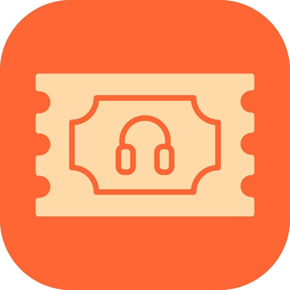 Support Ticket Icon Design vector