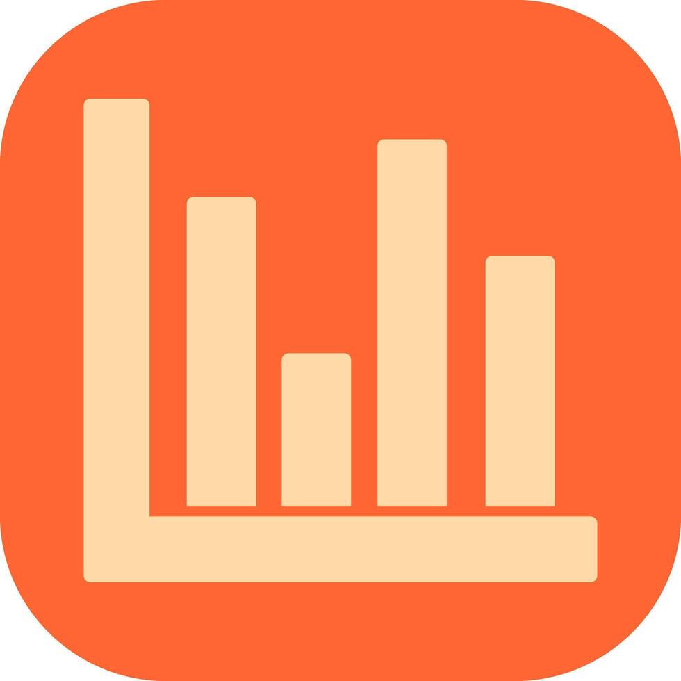 Bar Chart Icon Design vector