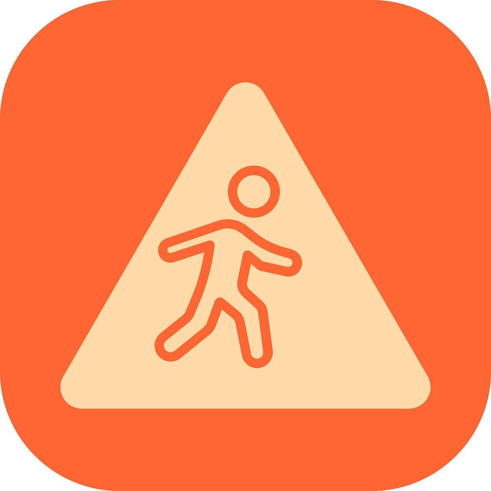 Children Crossing Icon Design vector