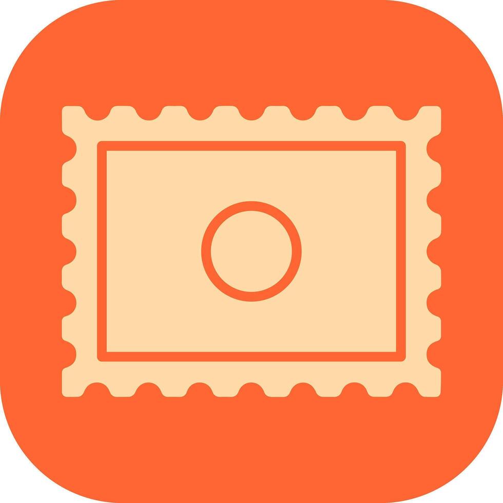 Postal Stamp Icon Design vector