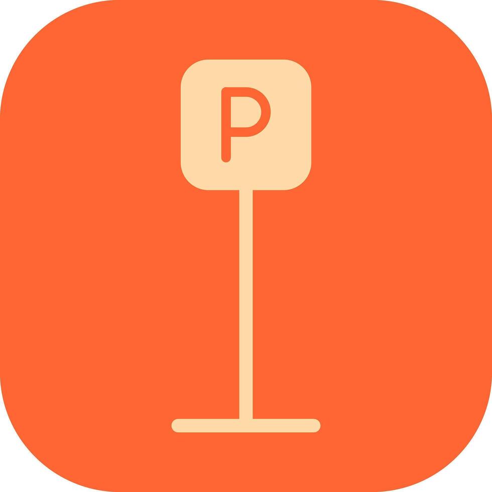 P Button Icon Design vector