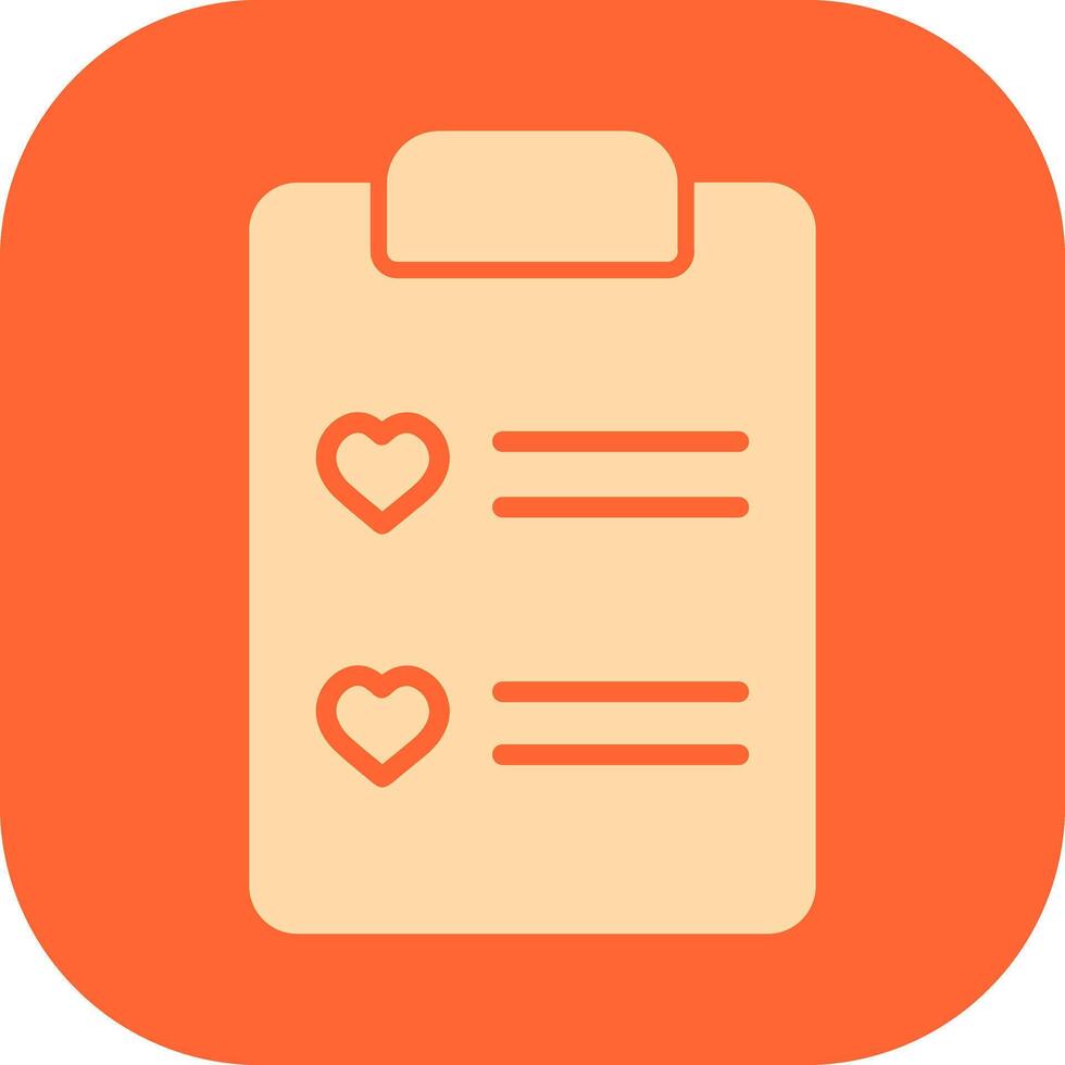 Wishlist Icon Design vector