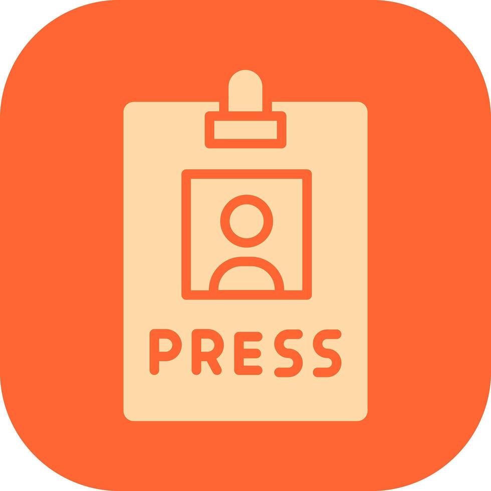 Press Pass Icon Design vector