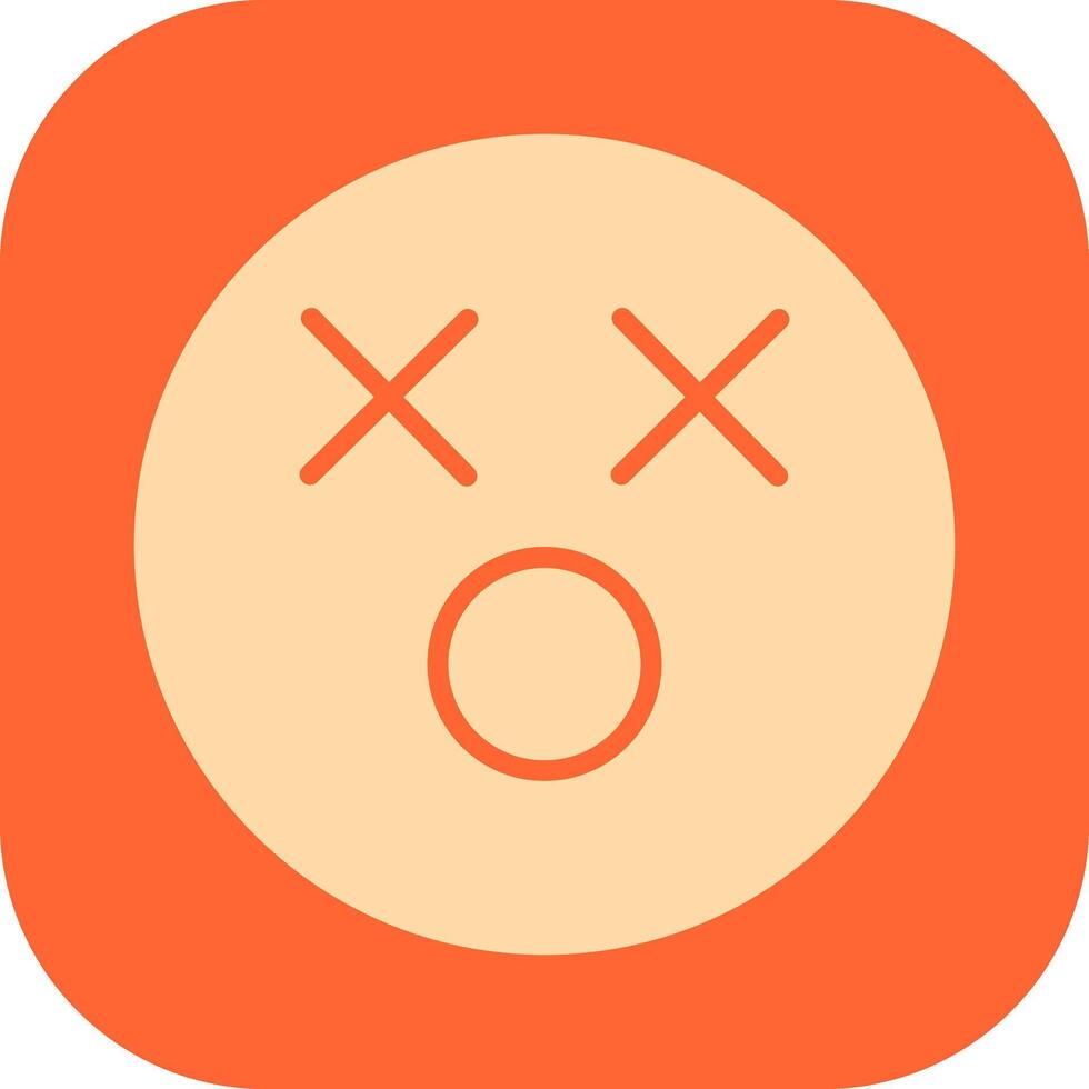Dizzy Face Icon Design vector