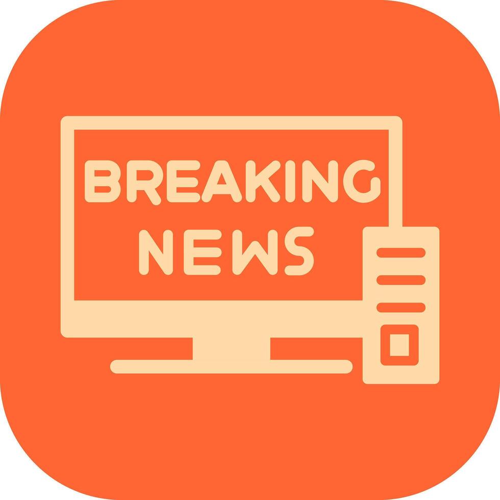 Breaking Story Icon Design vector