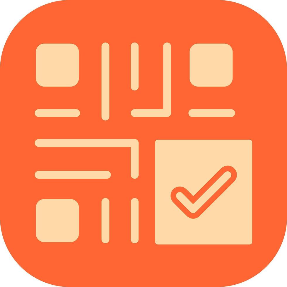 QR Code Checkout Icon Design vector