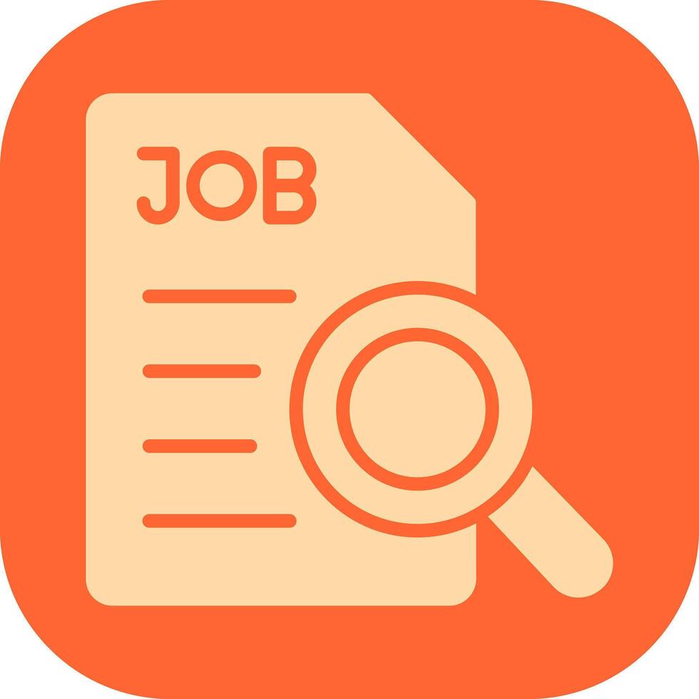 Job Search Icon Design vector
