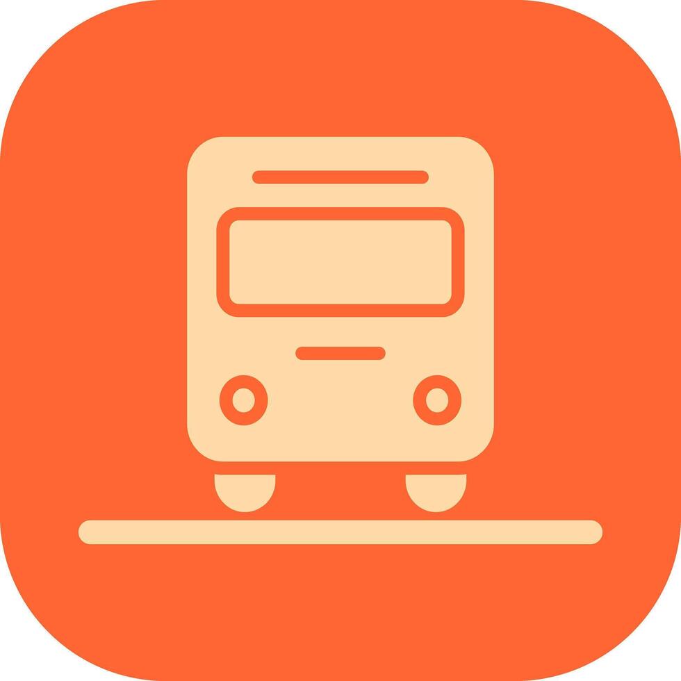 Oncoming Bus Icon Design vector
