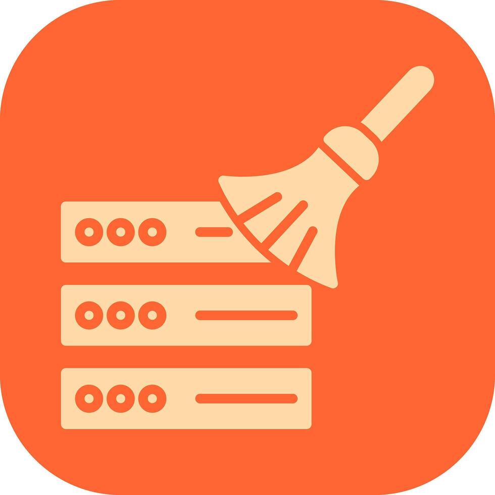 Data Cleaning Icon Design vector