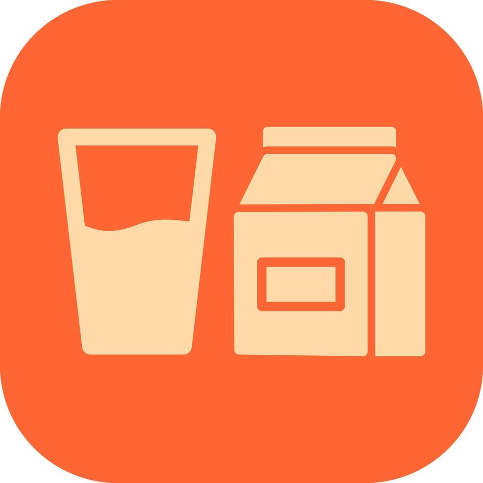Glass of Milk Icon Design vector