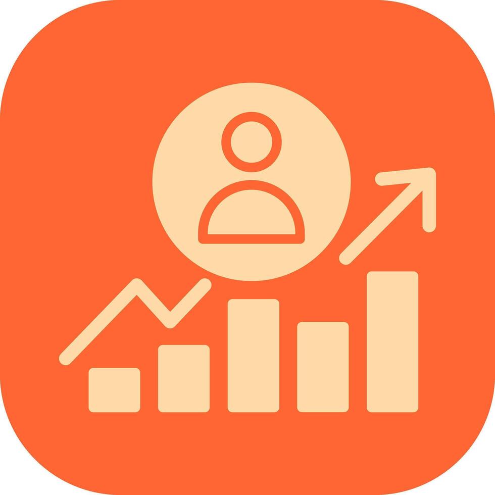 Career Growth Icon Design vector