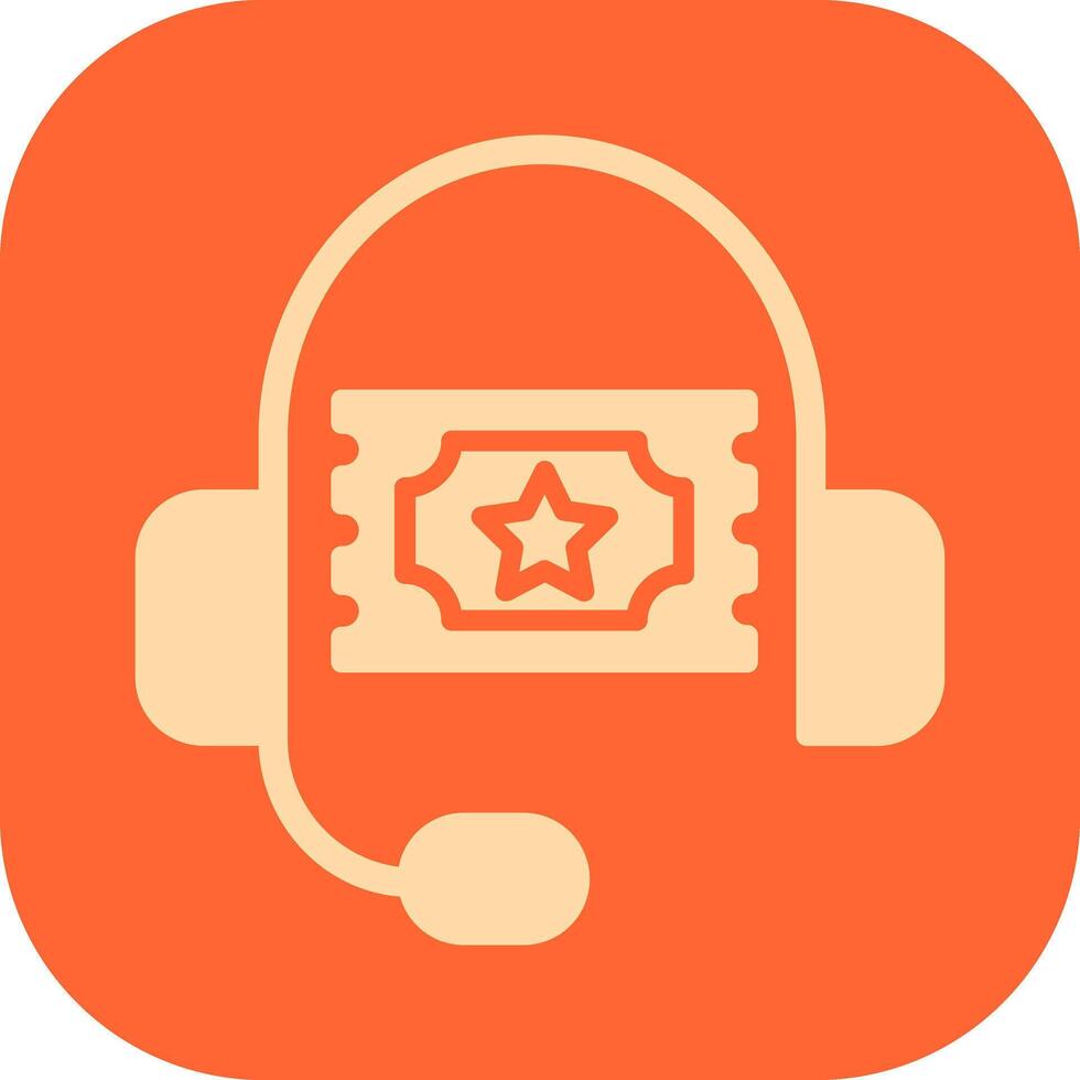 Support Ticket Icon Design vector