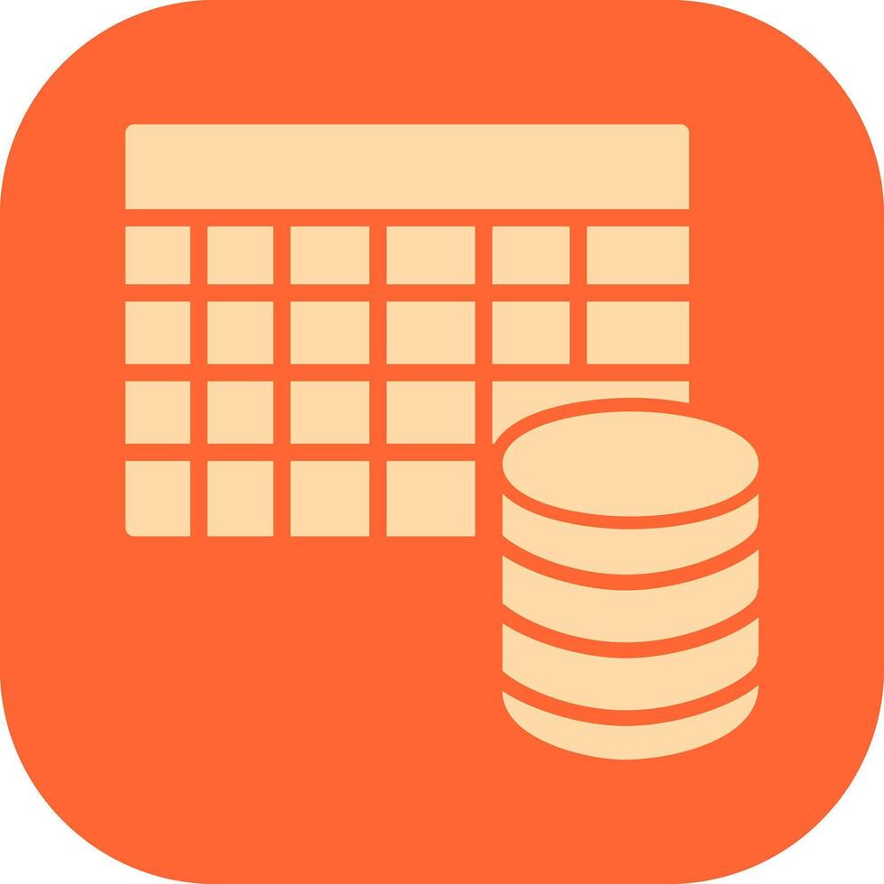 Table Data Icon Design vector