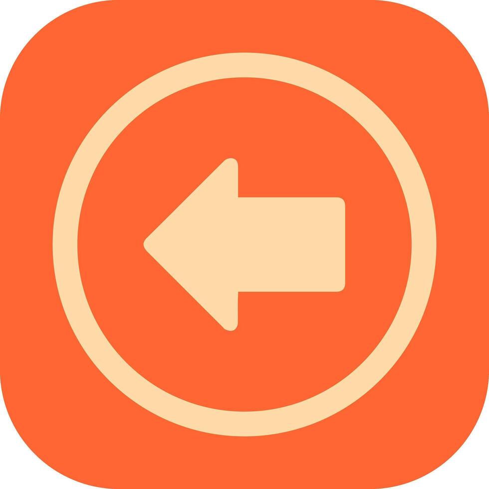 Left Arrow Icon Design vector