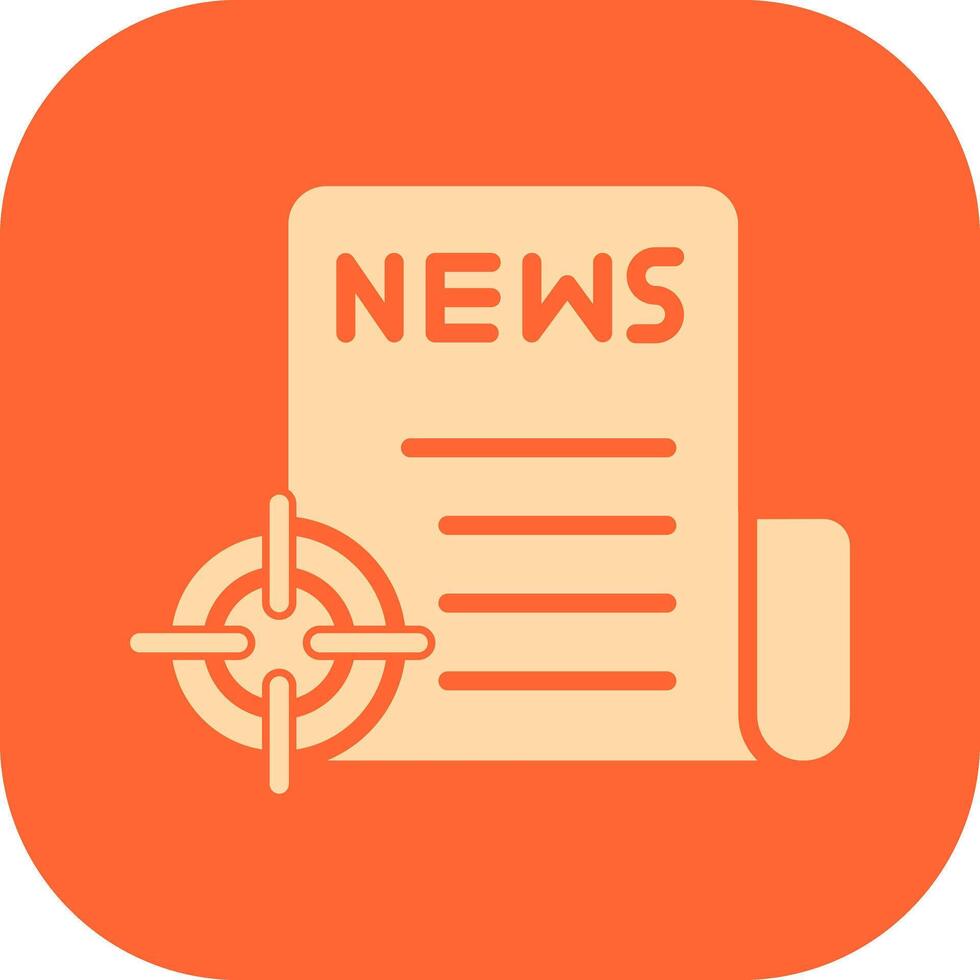News Scoop Icon Design vector