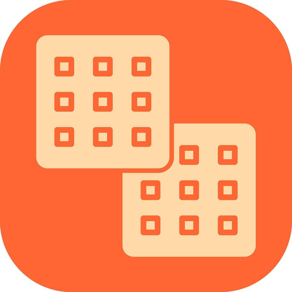 Waffle Icon Design vector