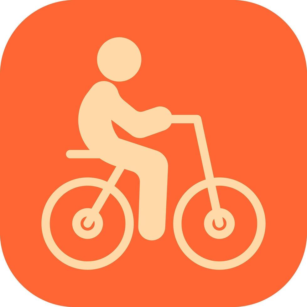 Person Biking Icon Design vector