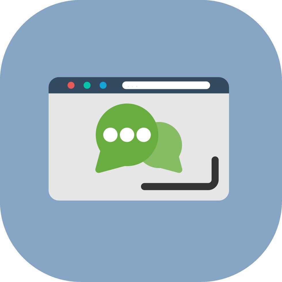 Chat Colorful Icon Style vector