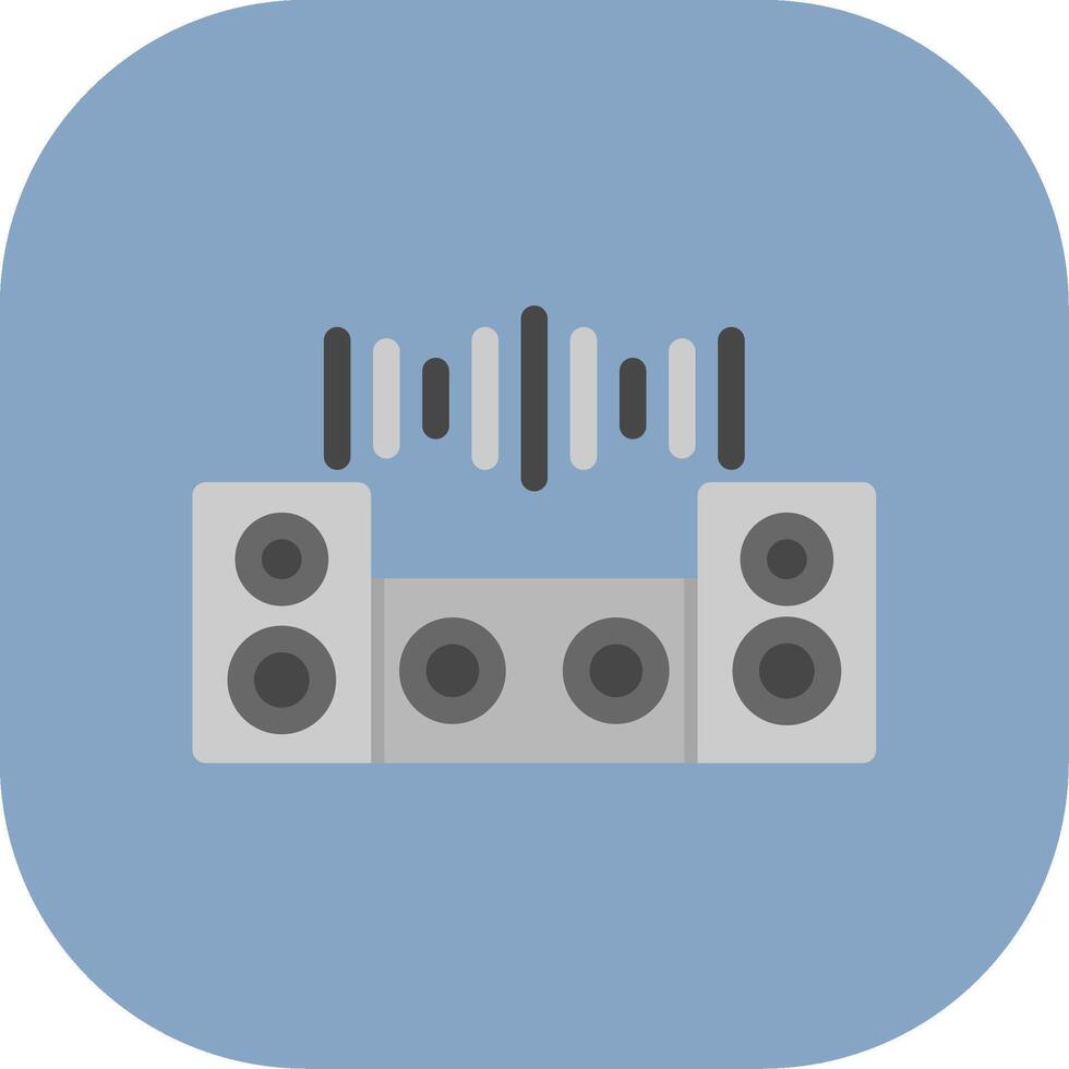 Dj Mixer Colorful Icon Style vector